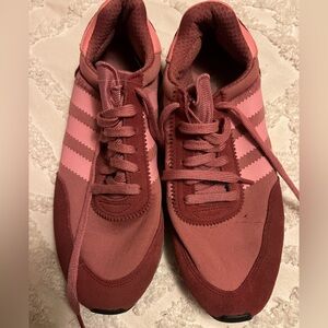 Adidas Women's Sneakers in Pink and Red